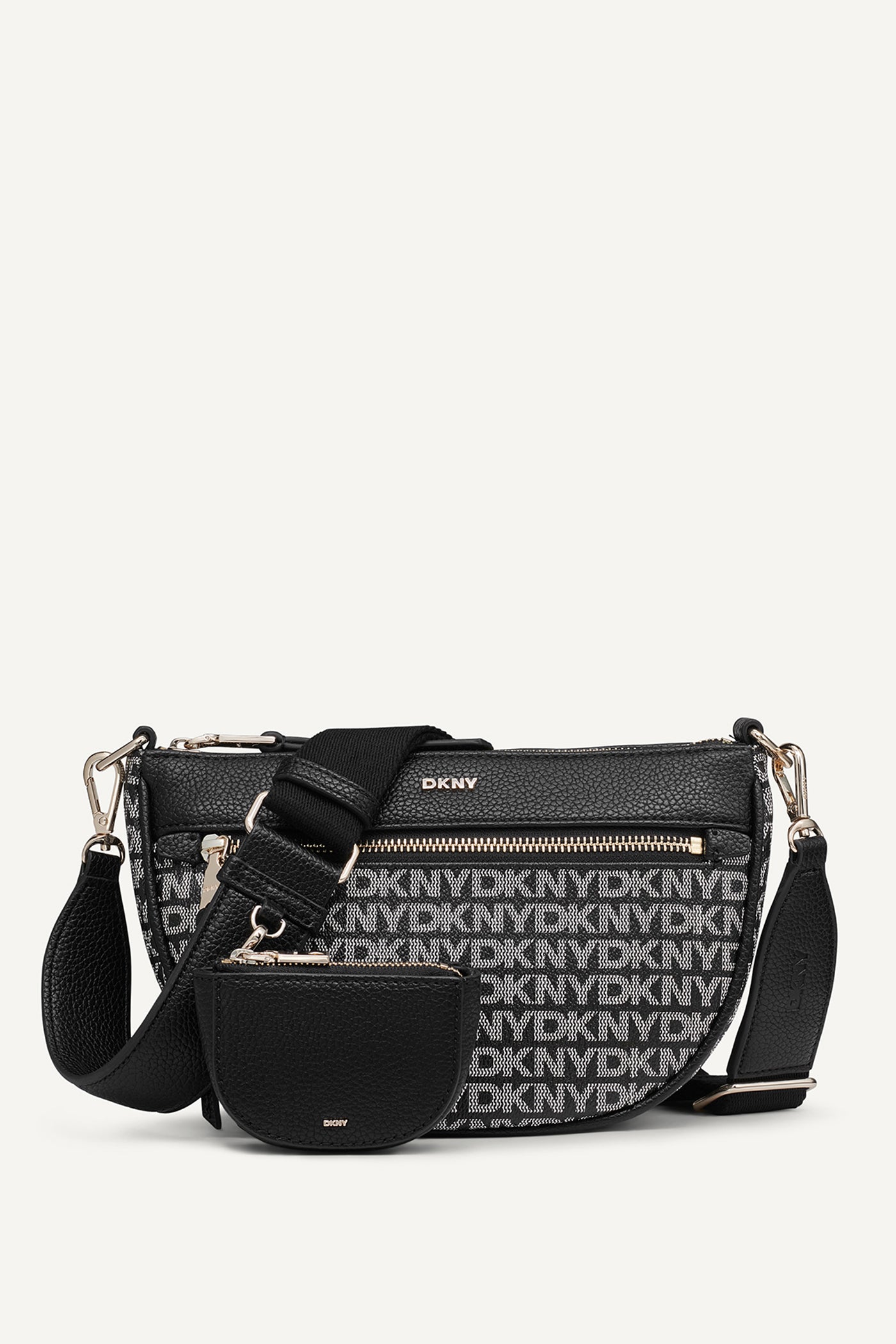 Zoie Logo Crossbody Bag with Panel Design