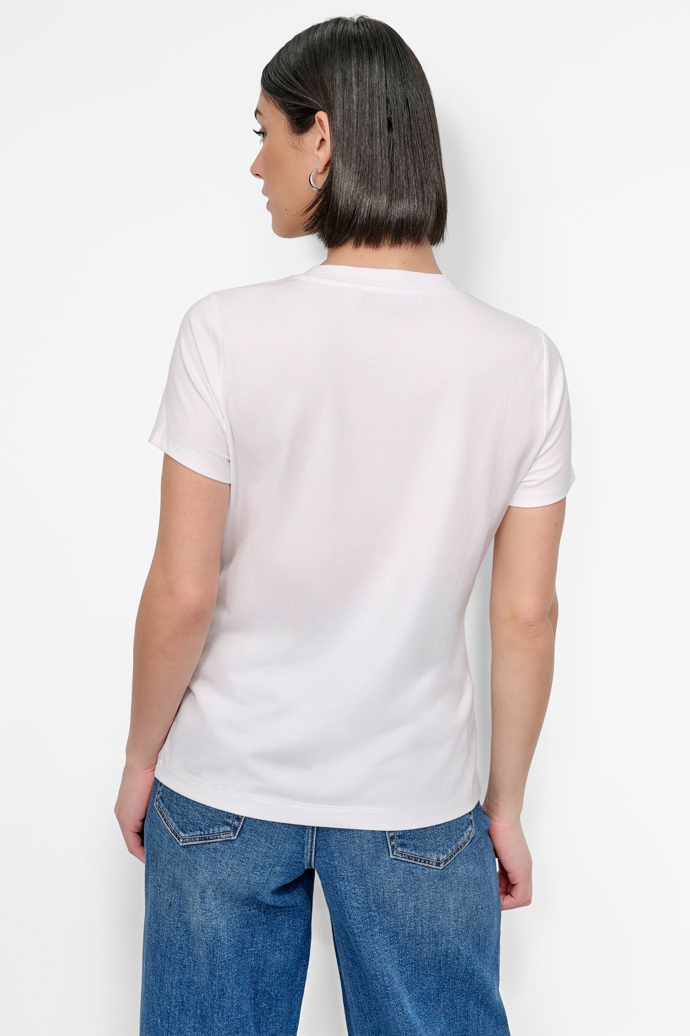 Bow Bridge Graphic Tee with Embellished Design