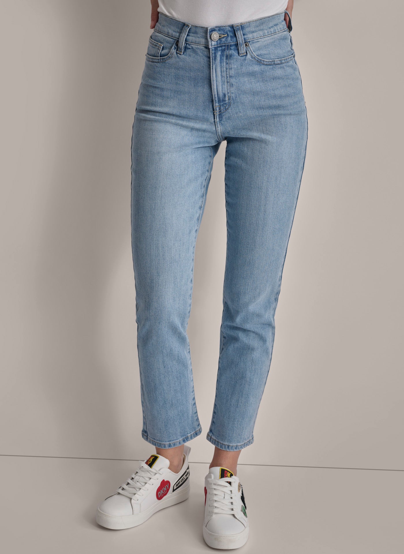 Slim Straight High Rise Jeans for Women