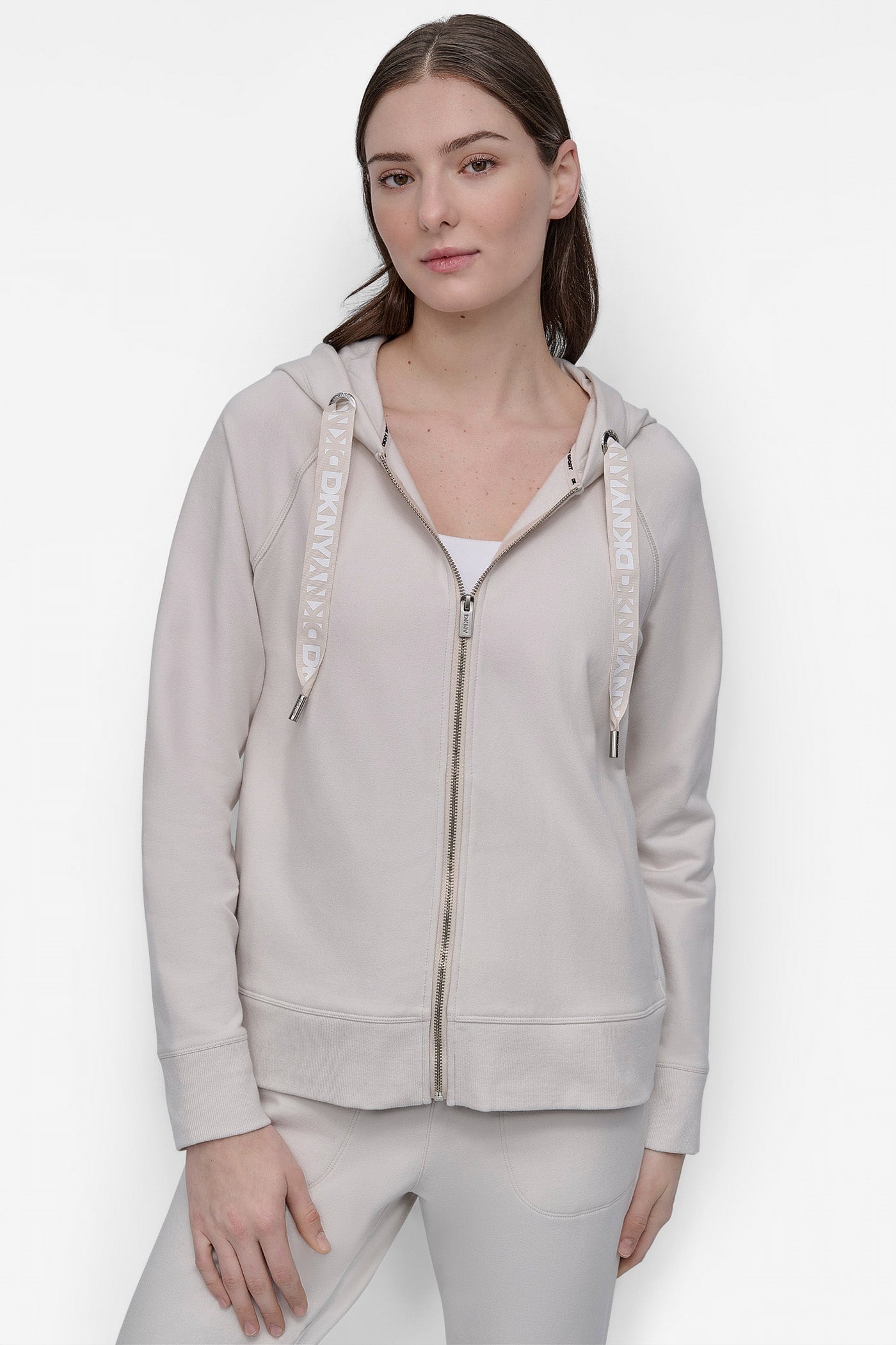 Logo Embroidered Drawstring Hoodie