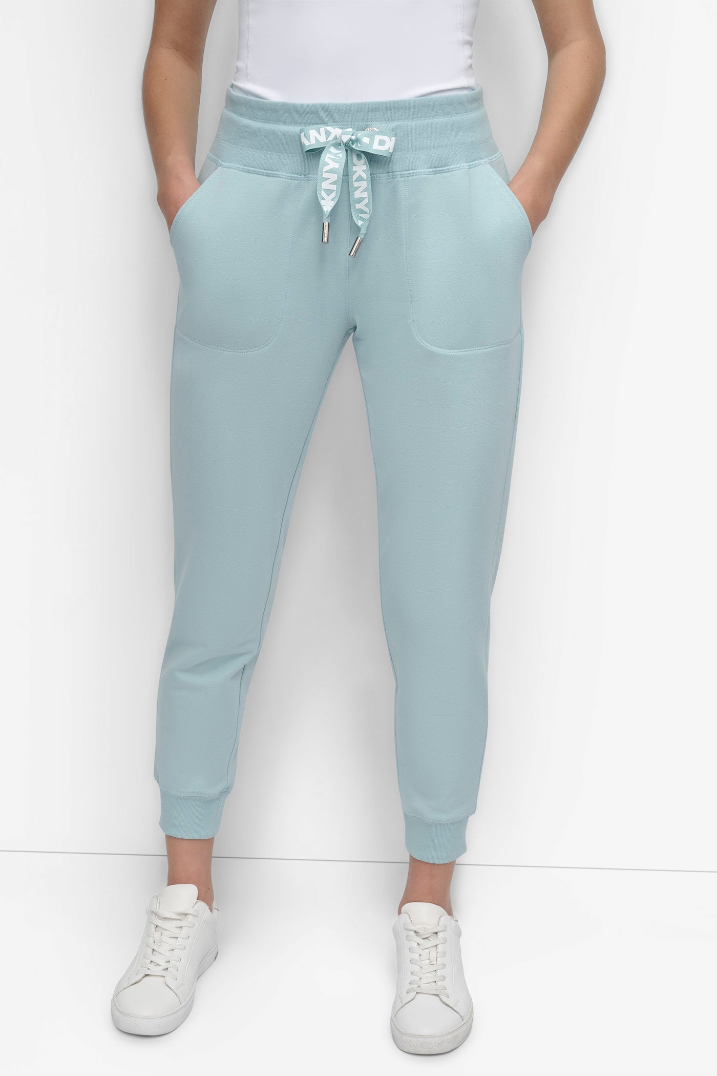 Logo Drawstring Joggers - High-Rise Casual Pants