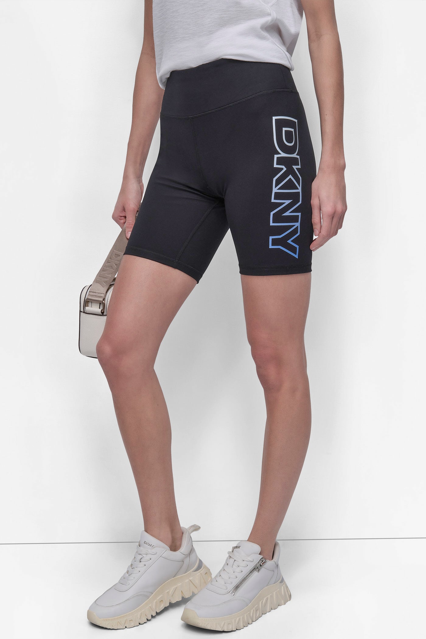 Women's Mid-Rise Logo Biker Shorts – 7/8 Length