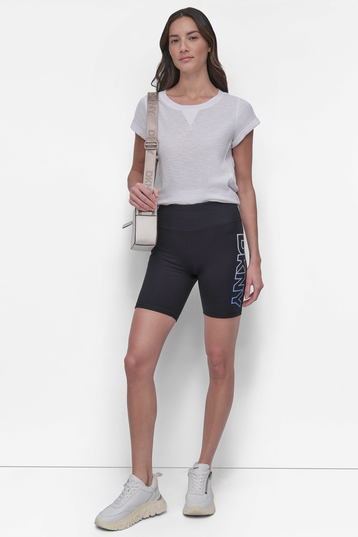 Women's Mid-Rise Logo Biker Shorts – 7/8 Length
