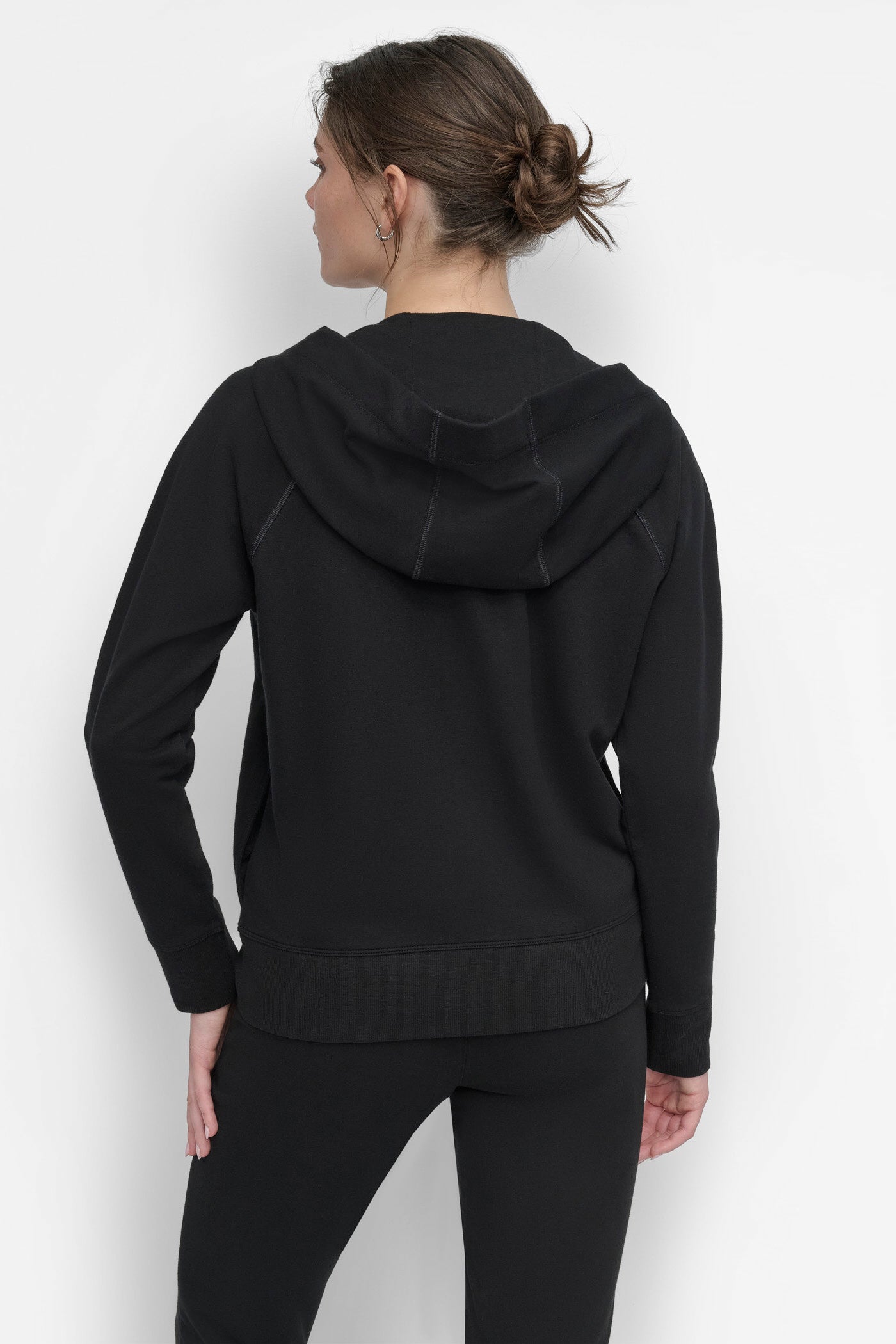 Logo Embroidered Drawstring Hoodie