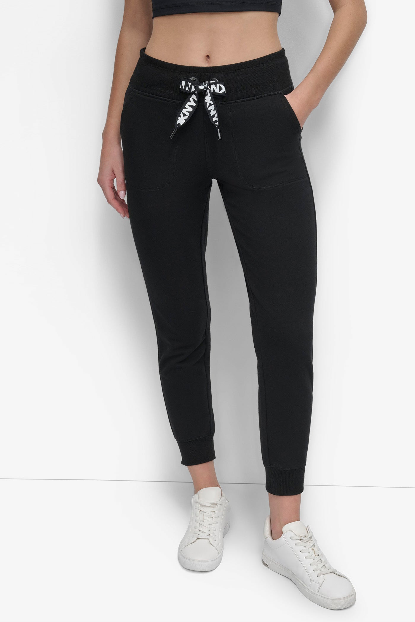Logo Drawstring Joggers - High-Rise Casual Pants