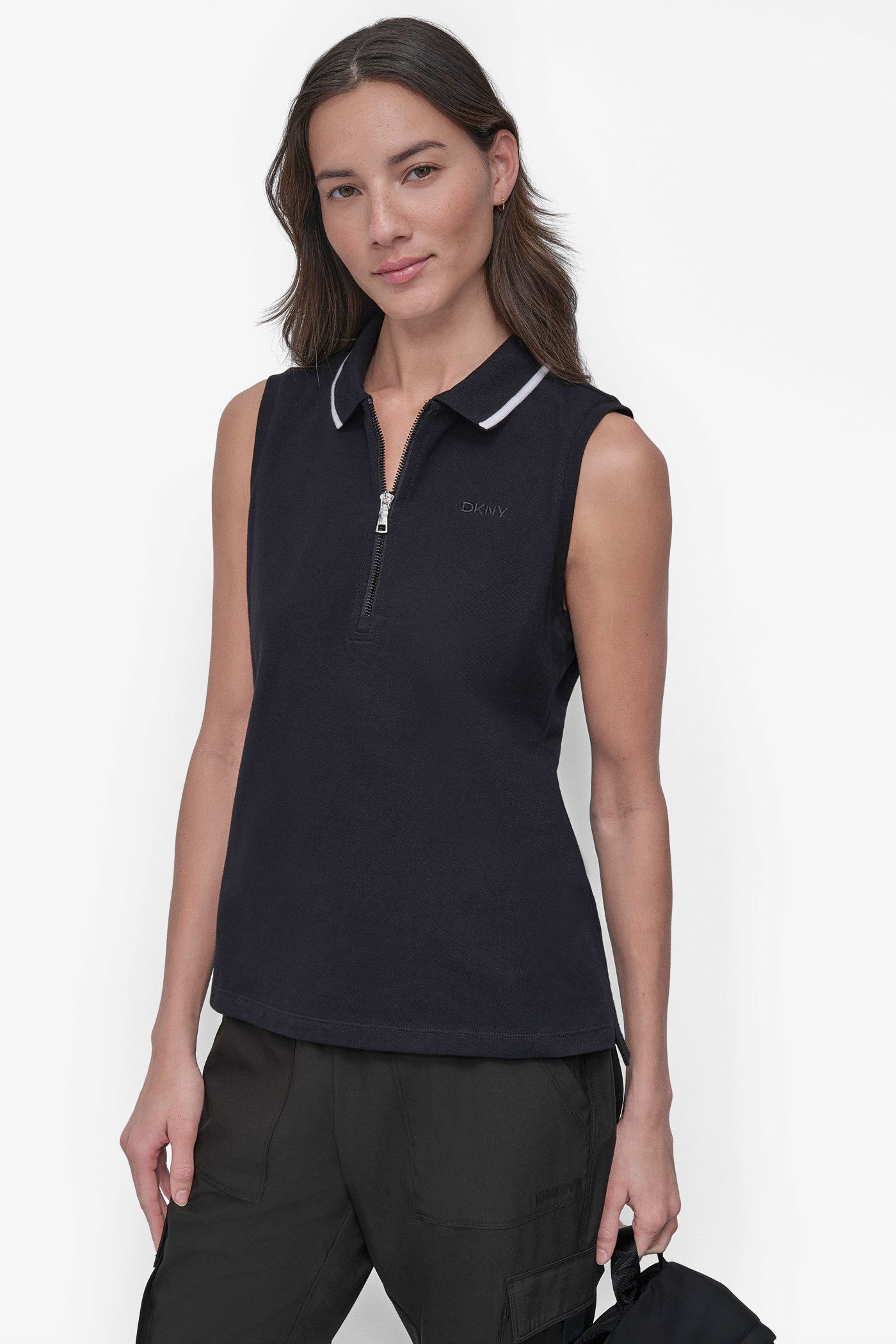 Logo Polo Tank Top - Embroidered Casual Wear
