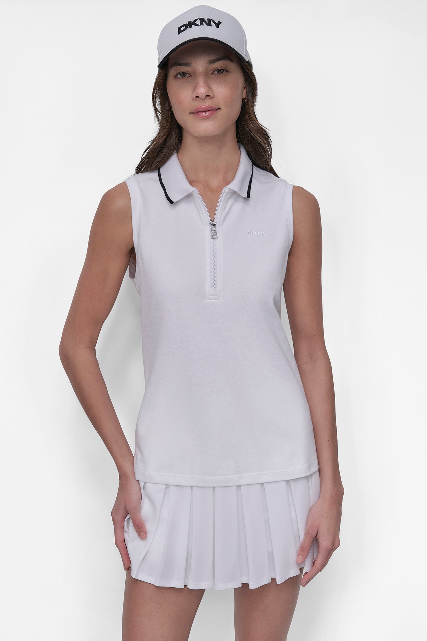 Logo Polo Tank Top - Embroidered Casual Wear