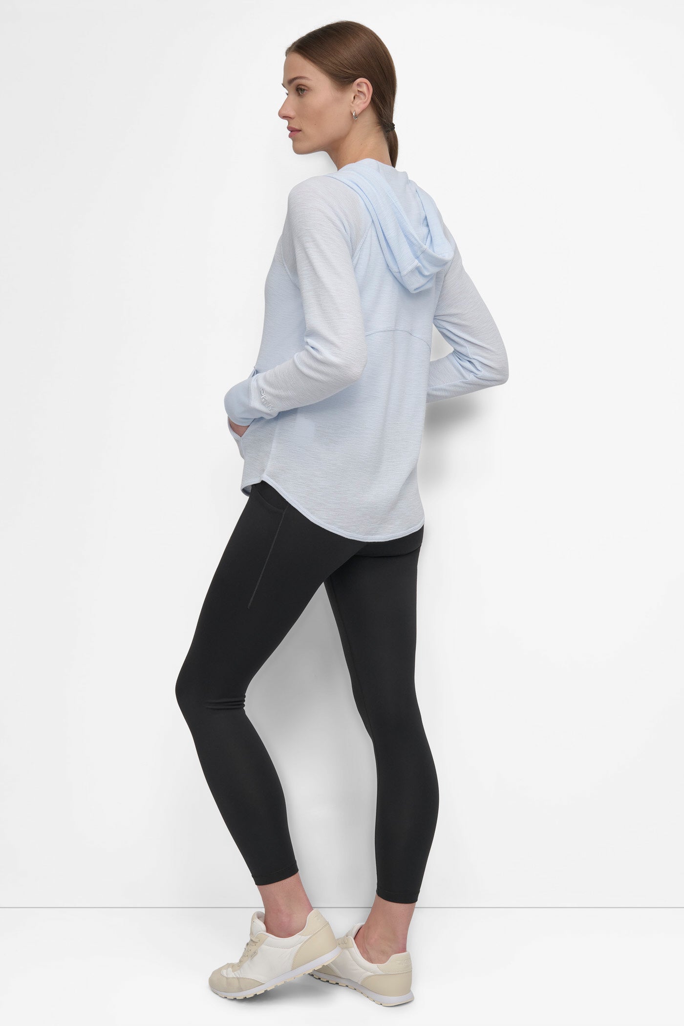 Slub Waffle Knit Hoodie - Soft & Stylish Pullover
