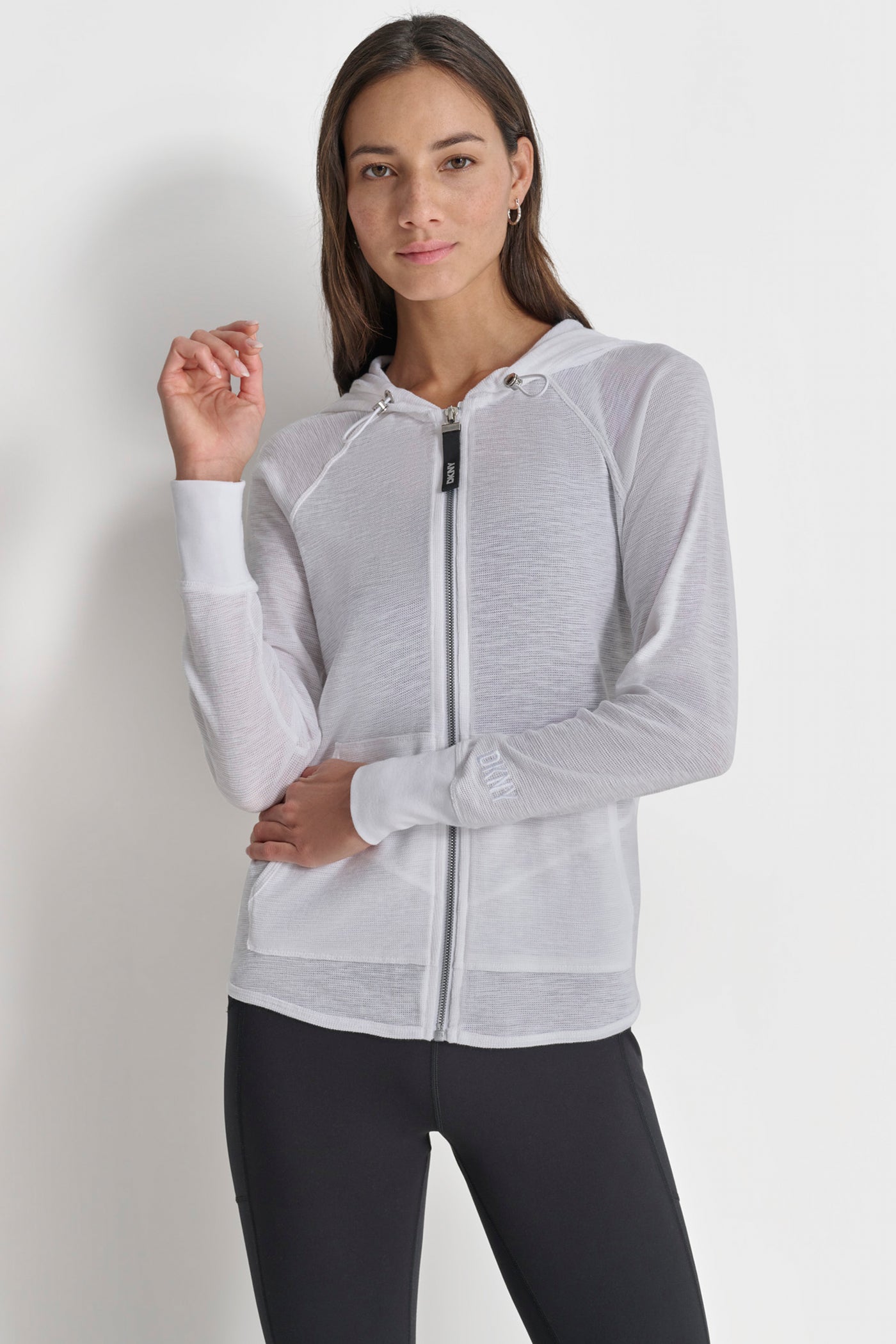 Slub Waffle Knit Hoodie - Soft & Stylish Pullover