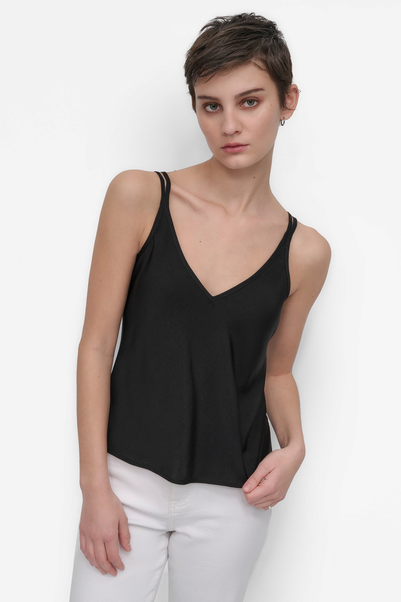 Adjustable Strap V-Neck Cami Top