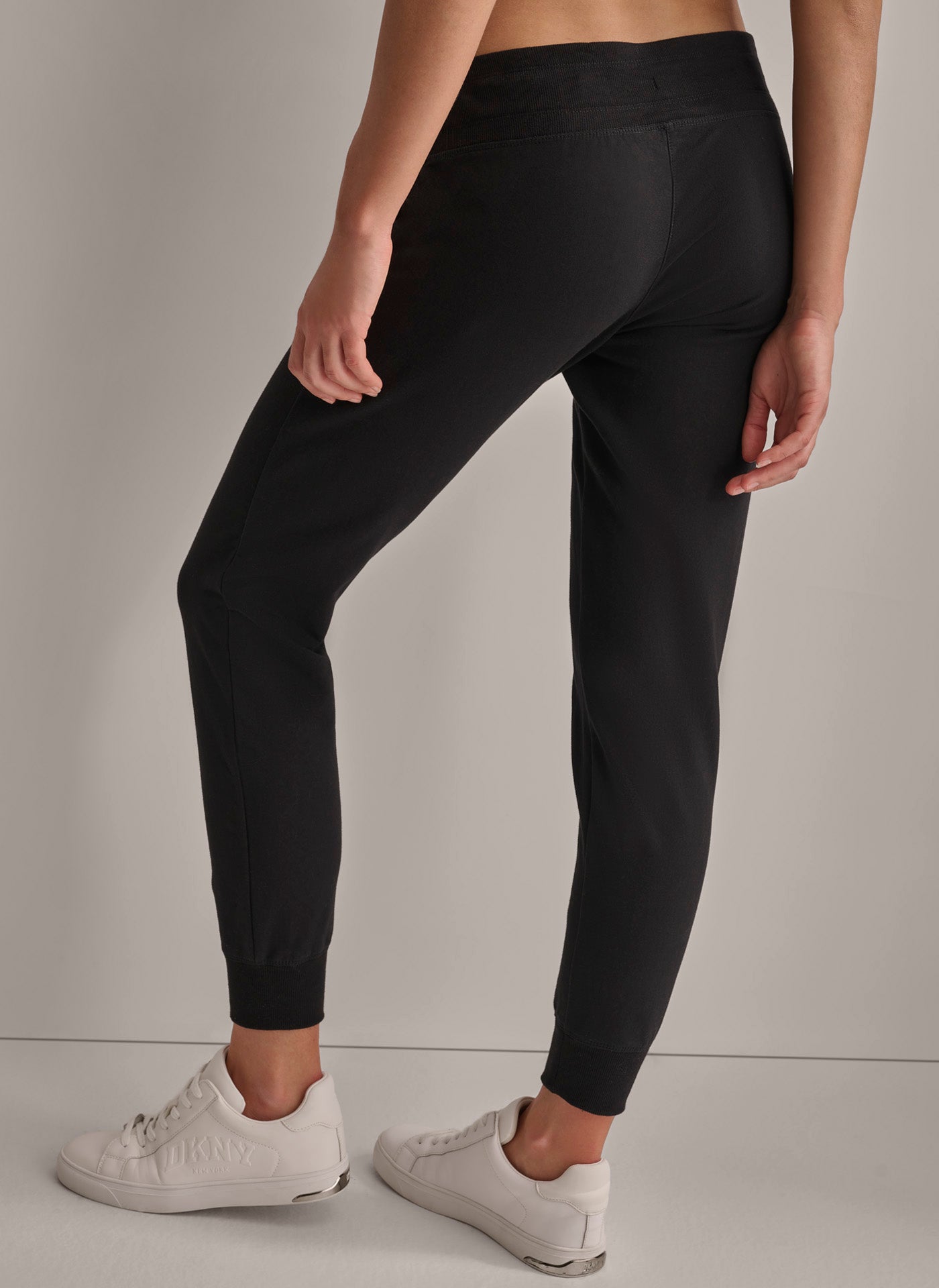 Two-Tone Drawcord Jogger Pants for Casual Wear