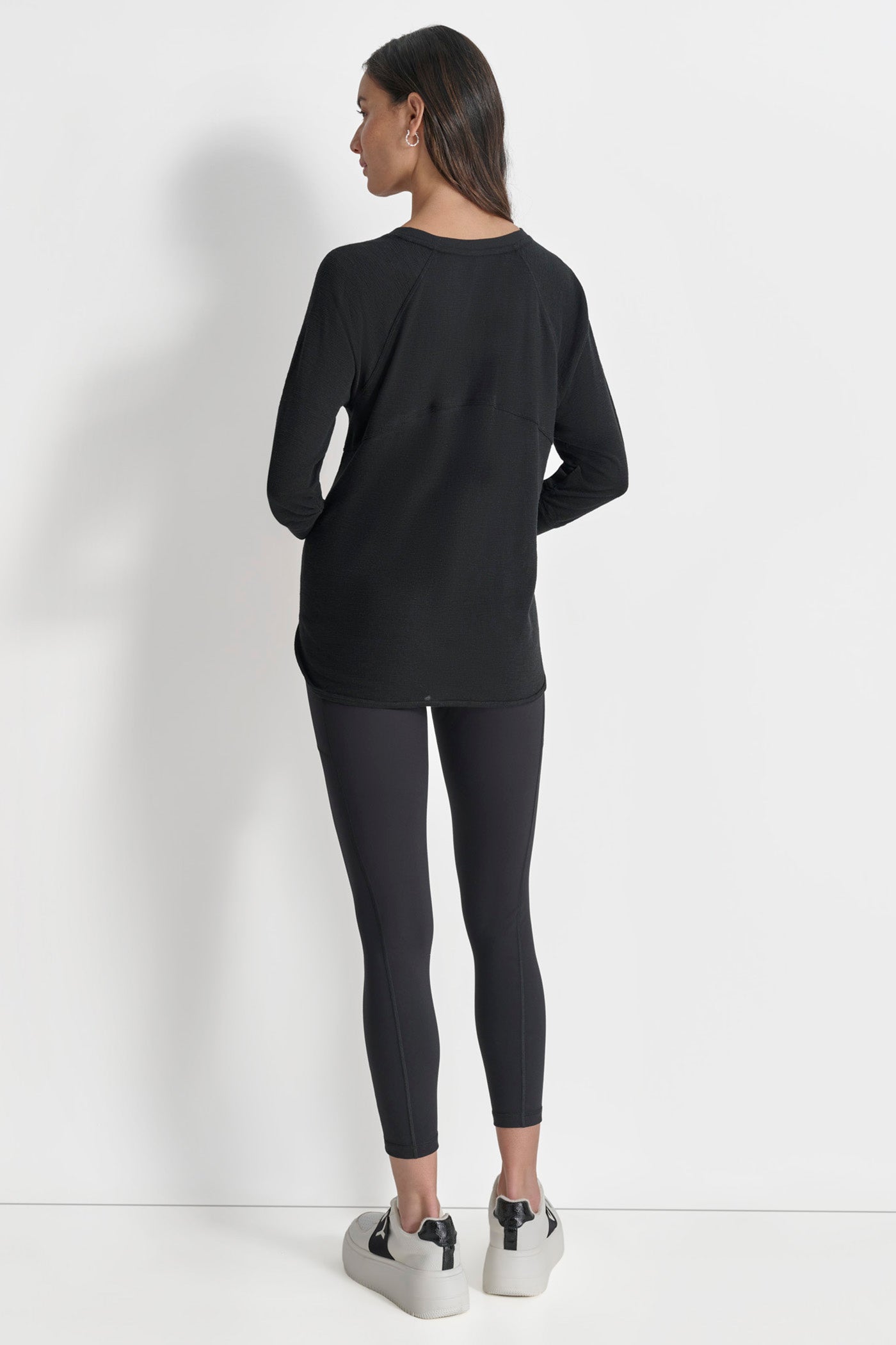 Ruché Slub Waffle-Knit 3/4 Sleeve Tee