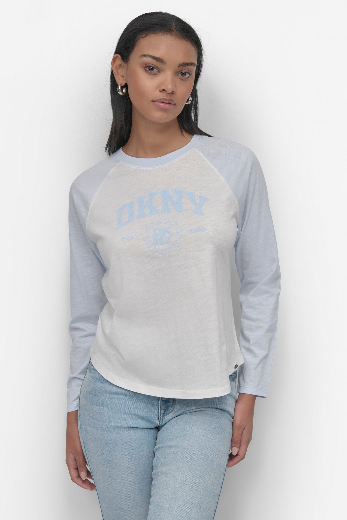 Arched NY Logo Raglan Tee - Long Sleeve Casual Wear