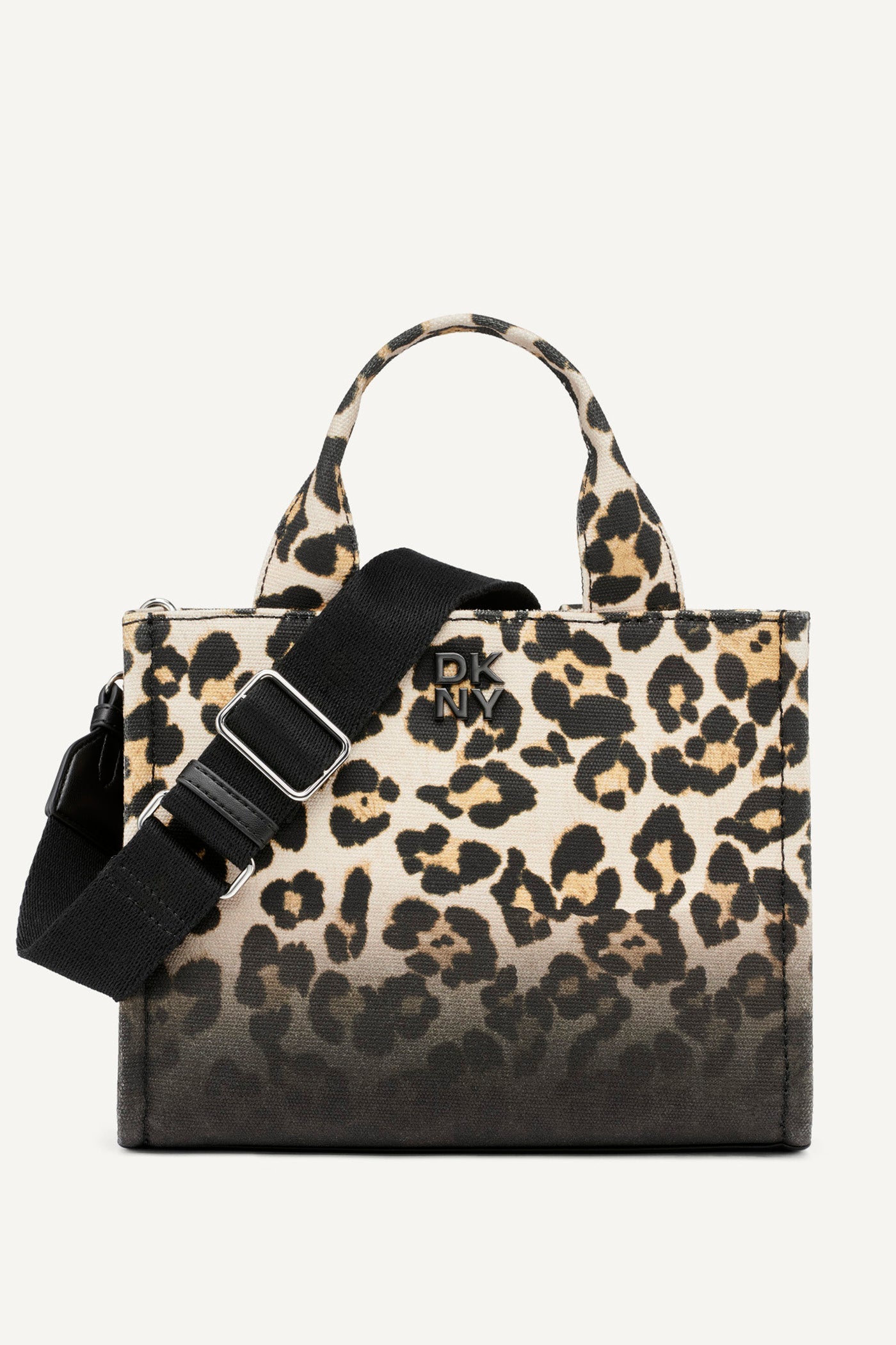 Leopard Print Logo Tote Bag by Hadlee
