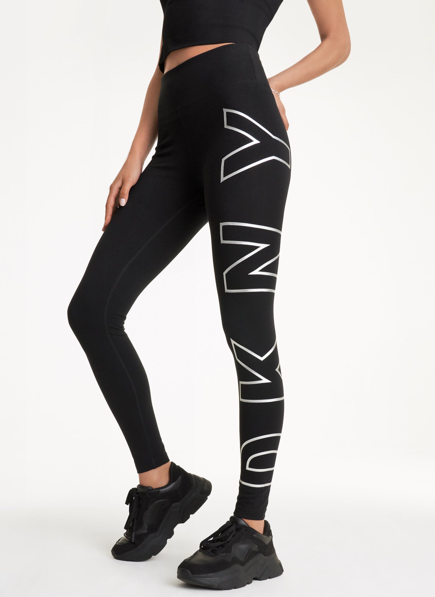 High-Waist 7/8 Logo Leggings for Workouts