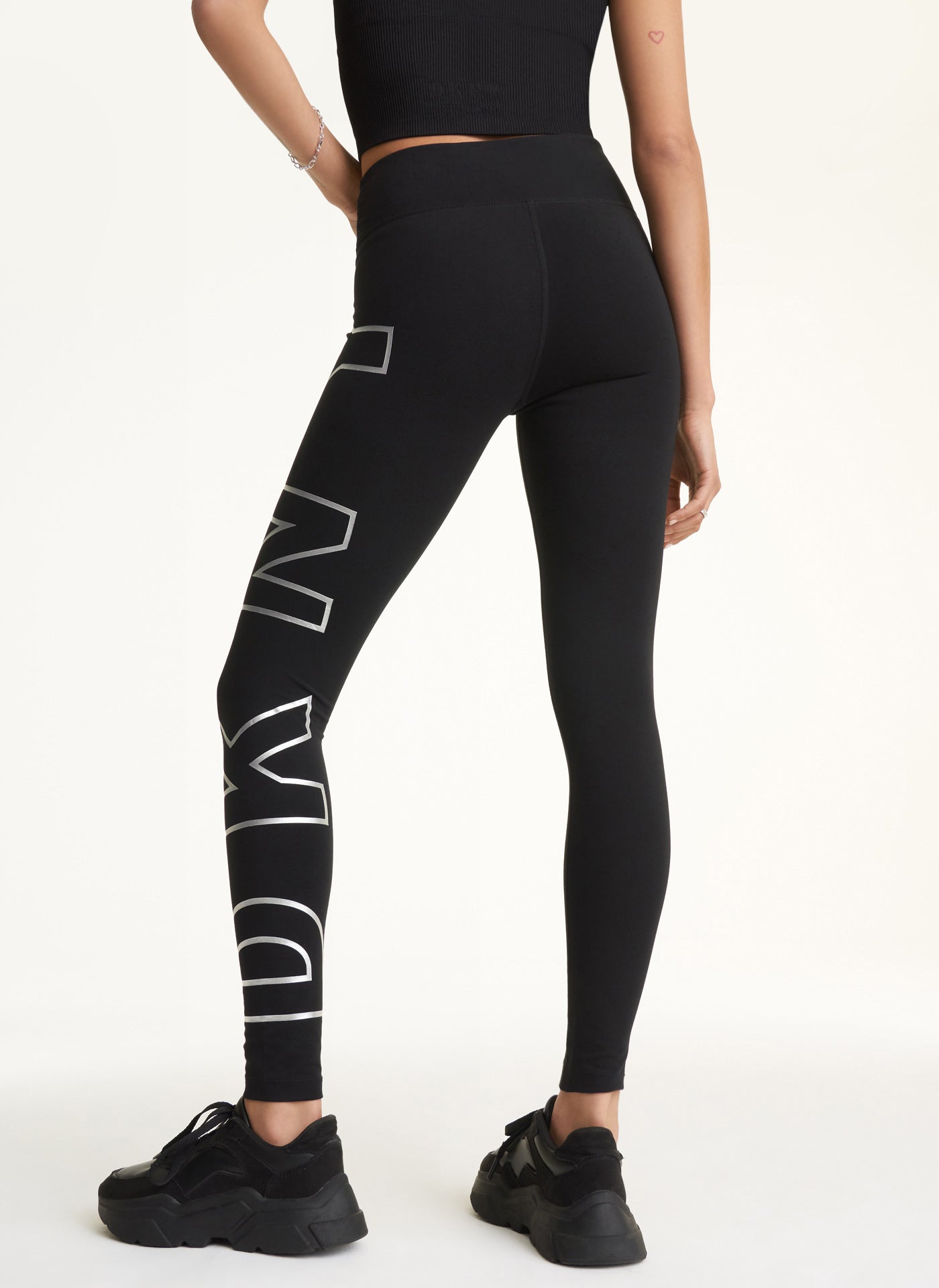 High-Waist 7/8 Logo Leggings for Workouts