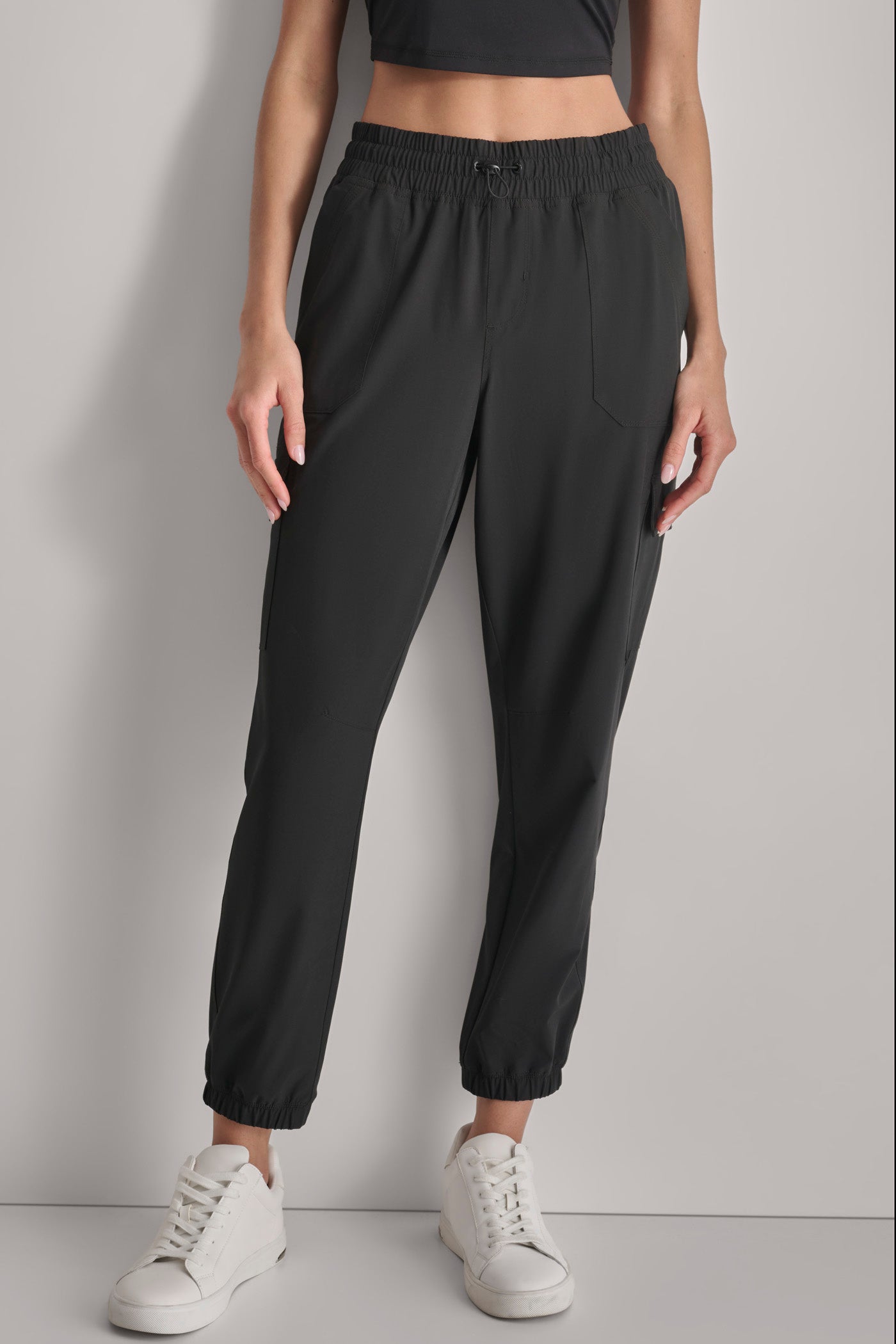 Smocked Waist Cargo Joggers for Comfort & Style
