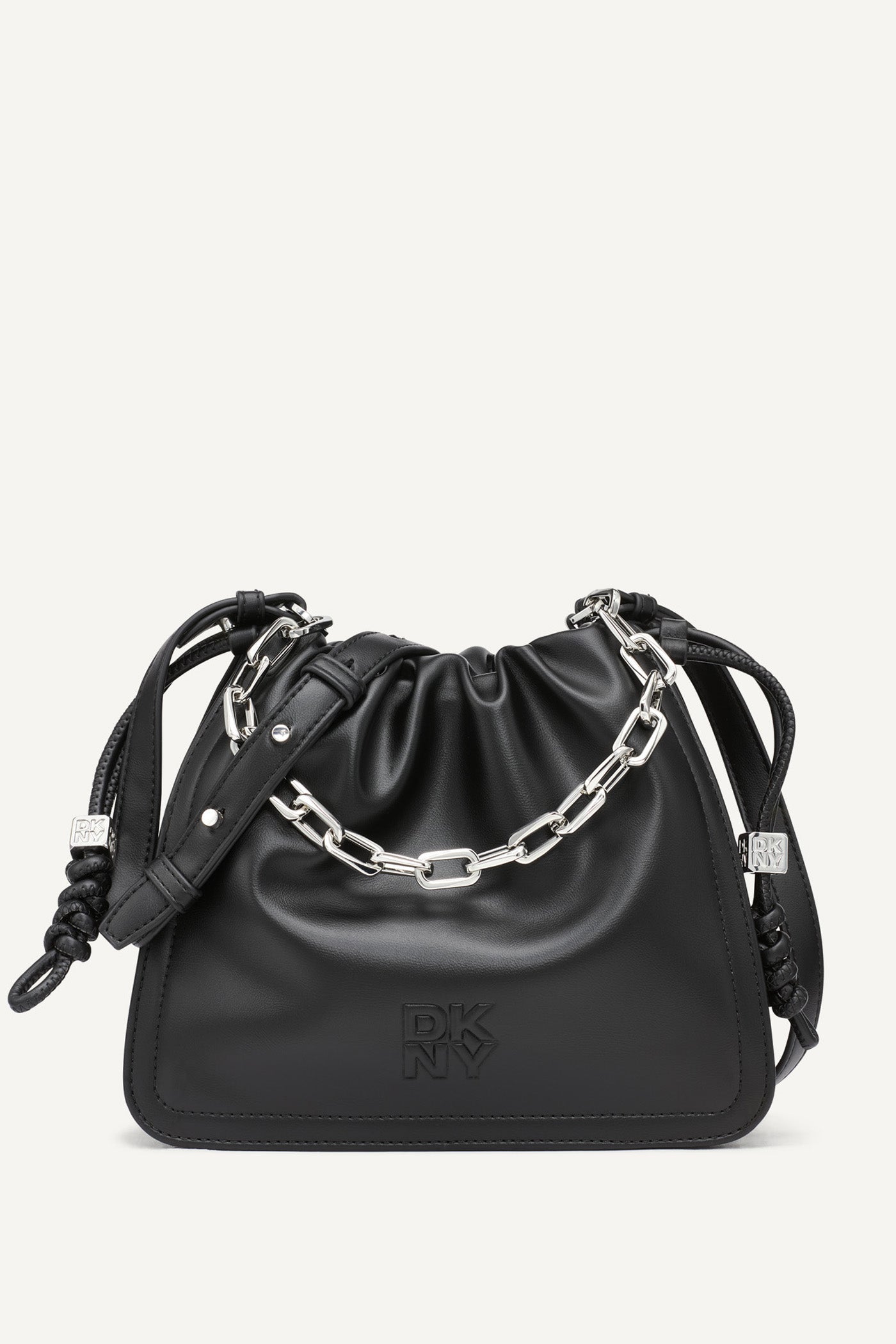 Halle Logo Crossbody Bag with Drawstring
