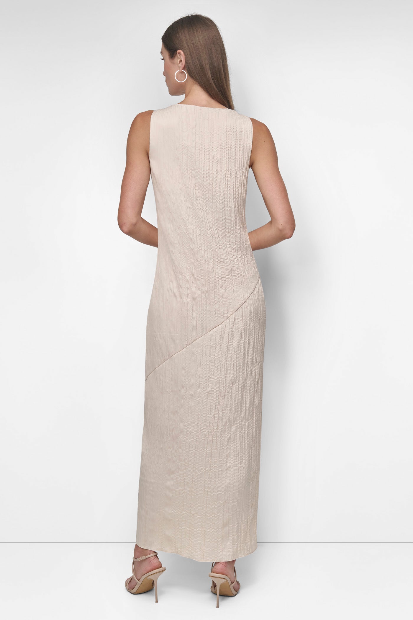 Broomstick Twill Midi Dress - Sleeveless