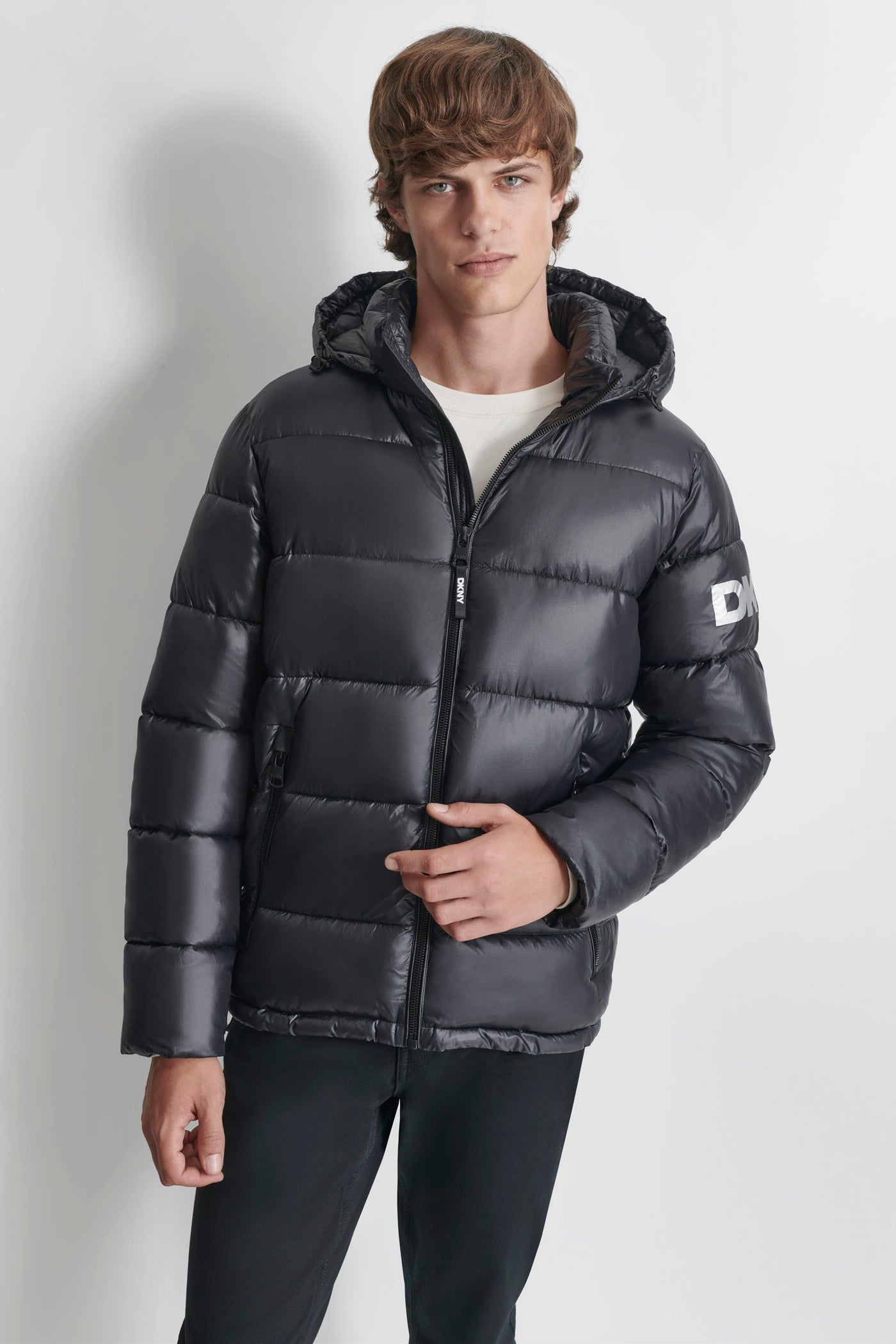 Stylish Logo Hooded Jacket for Everyday Wear