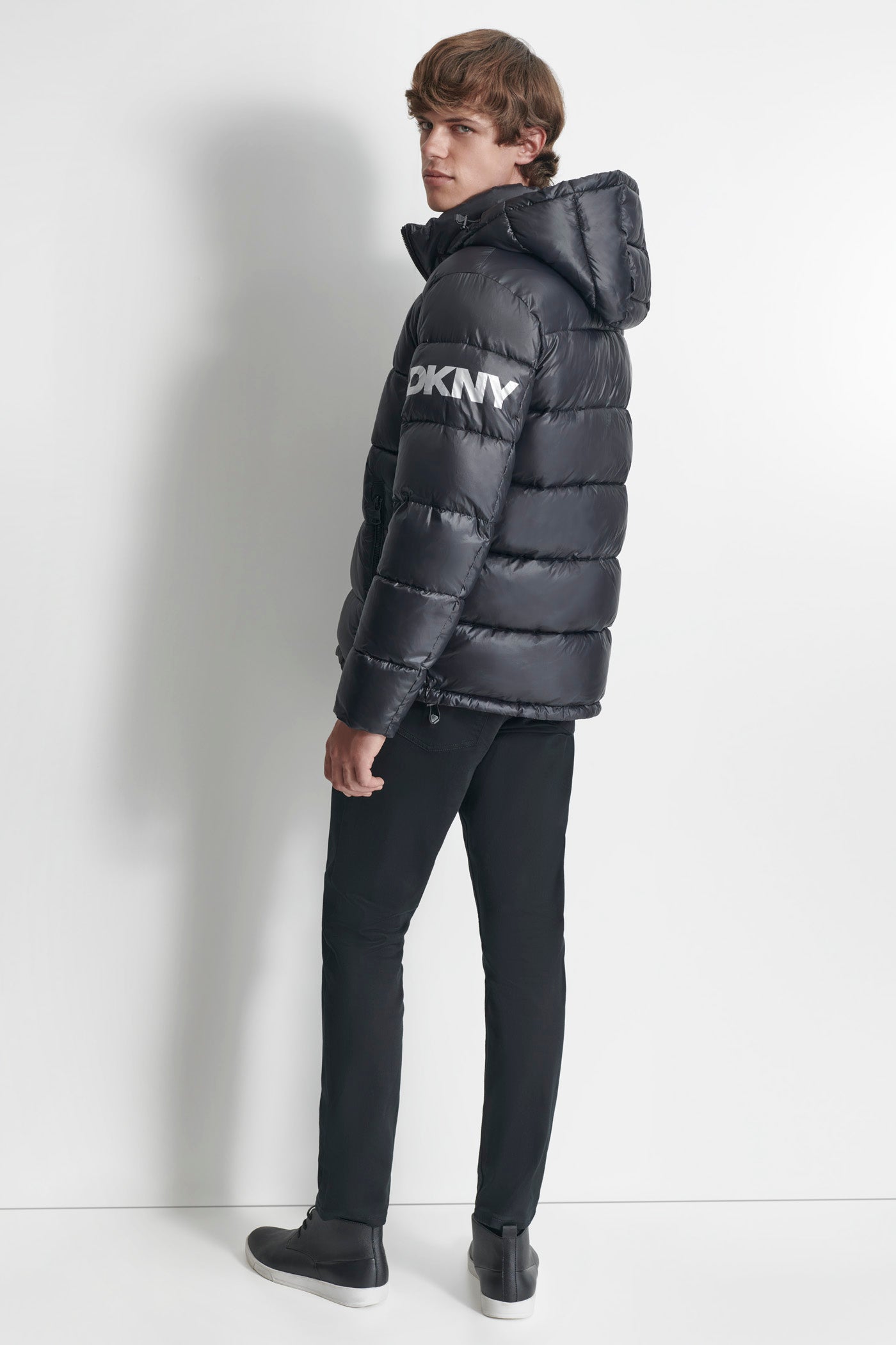 Stylish Logo Hooded Jacket for Everyday Wear