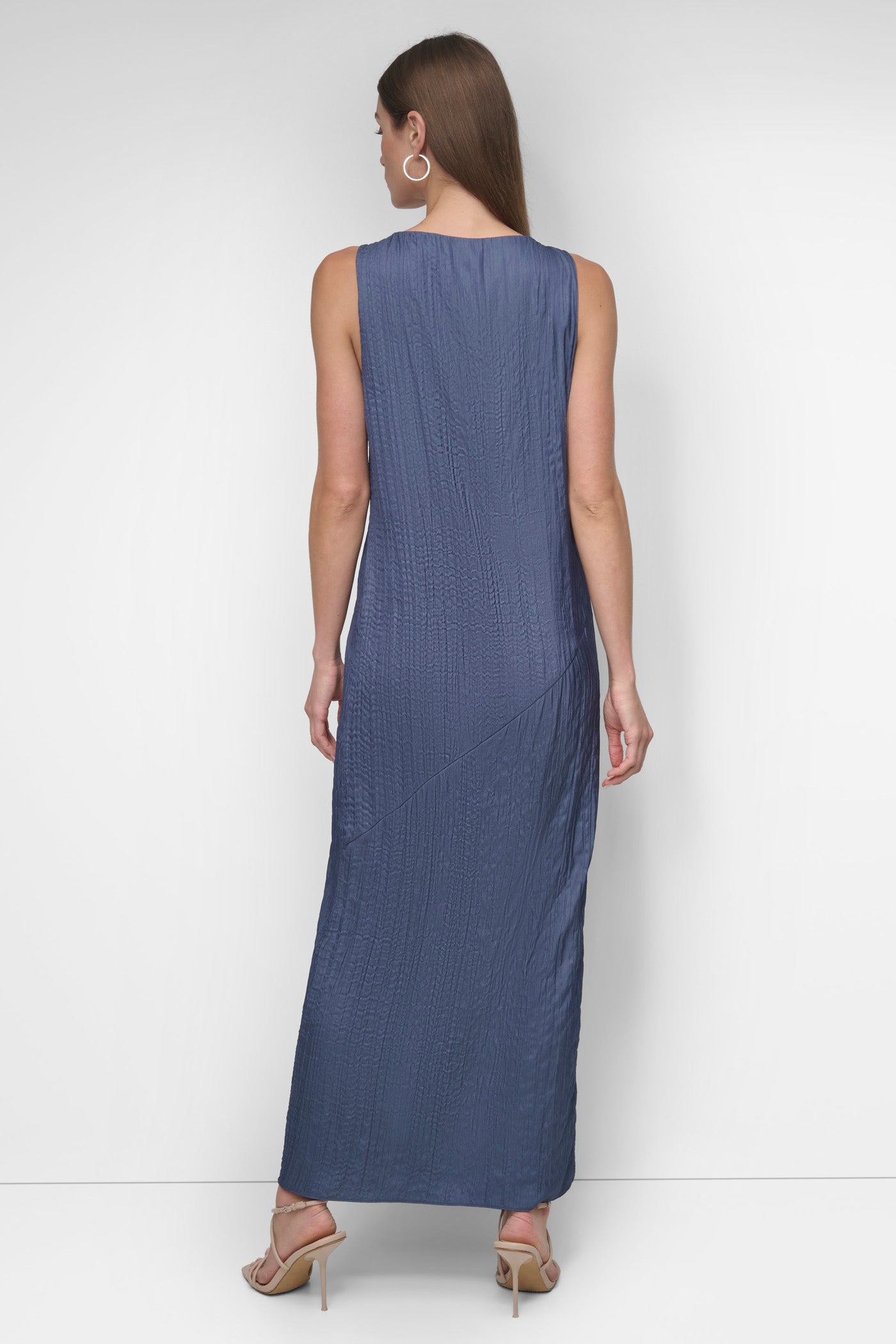 Broomstick Twill Midi Dress - Sleeveless