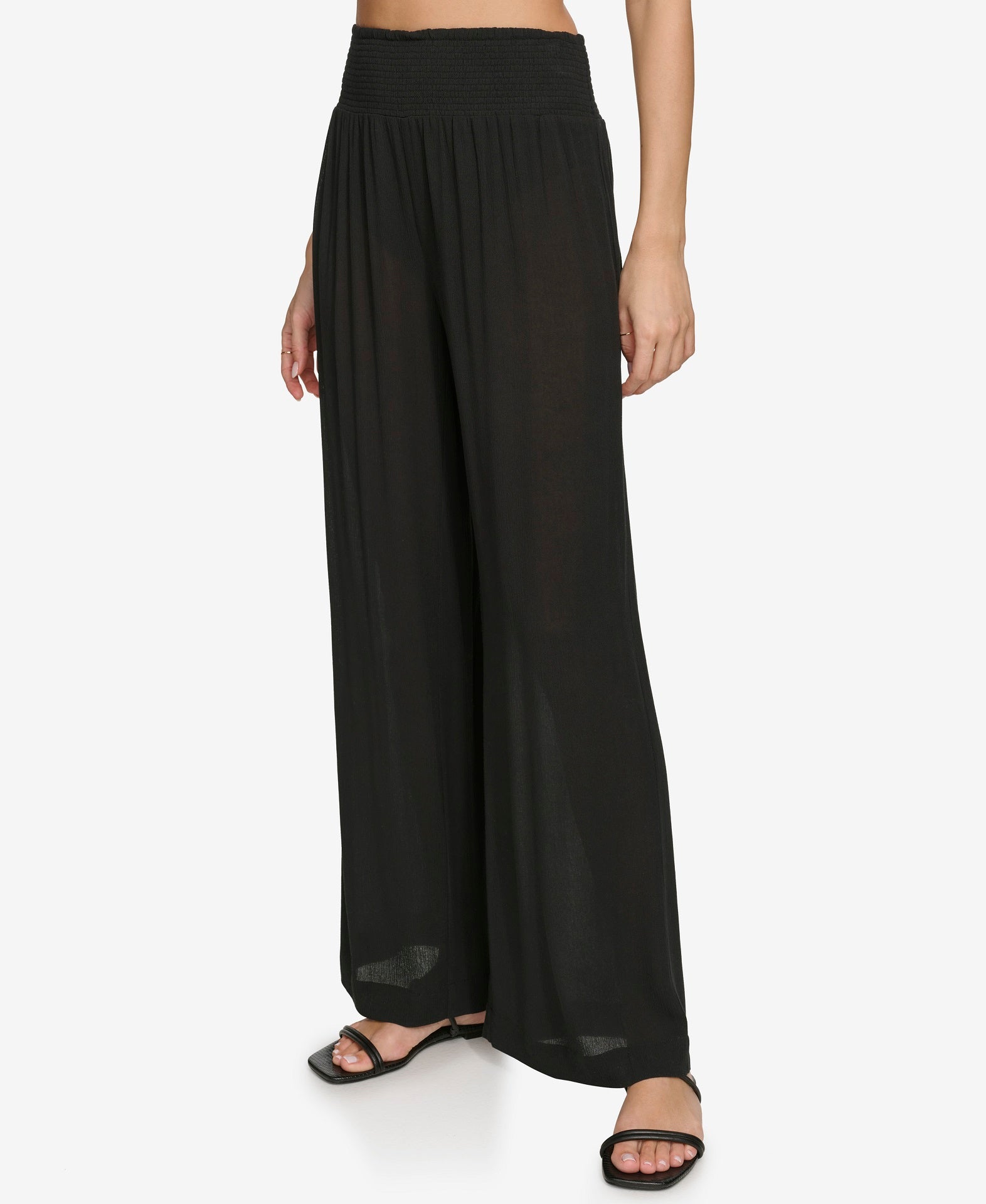 Breathable Gauze Beach Pants - Wide Leg Style
