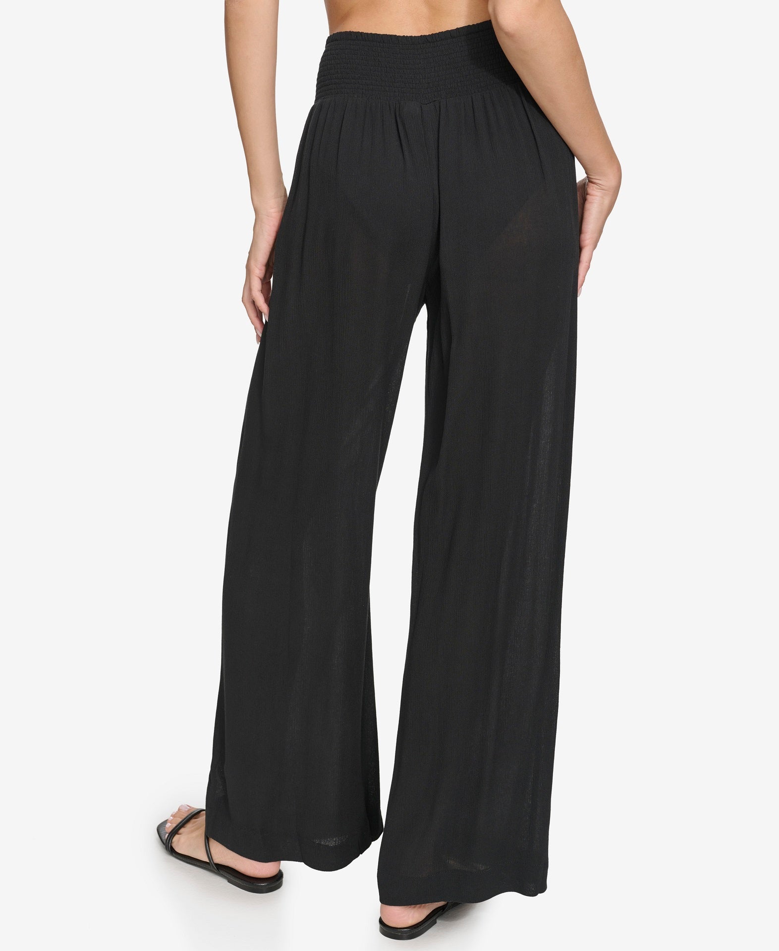 Breathable Gauze Beach Pants - Wide Leg Style
