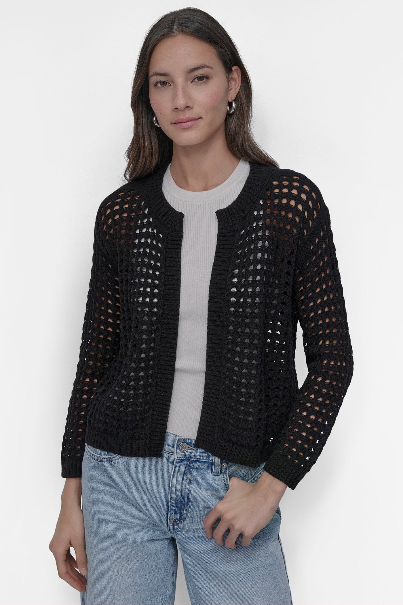 Stylish Open-Front Cardigan Sweater