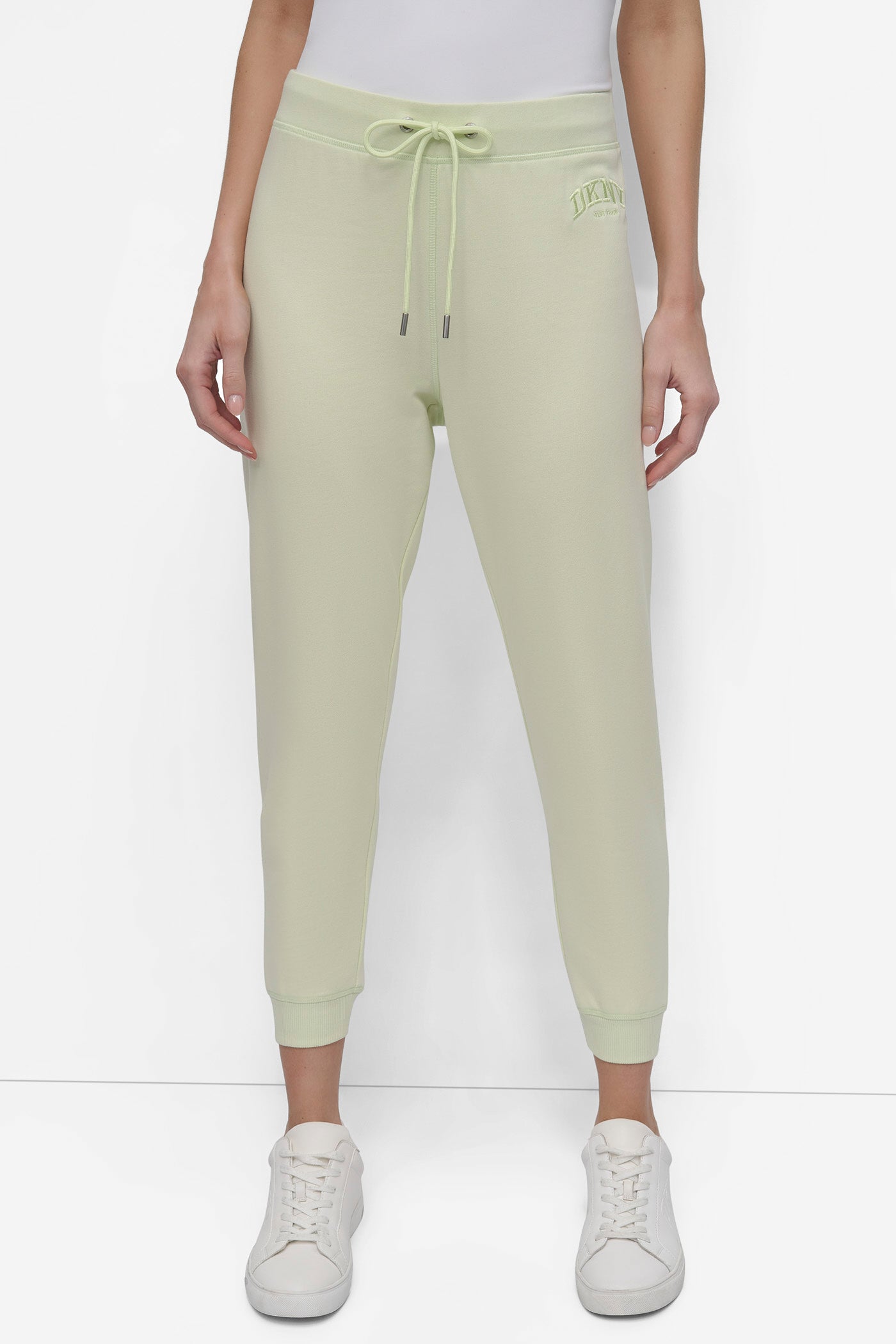 Embroidered High-Rise Tapered Joggers