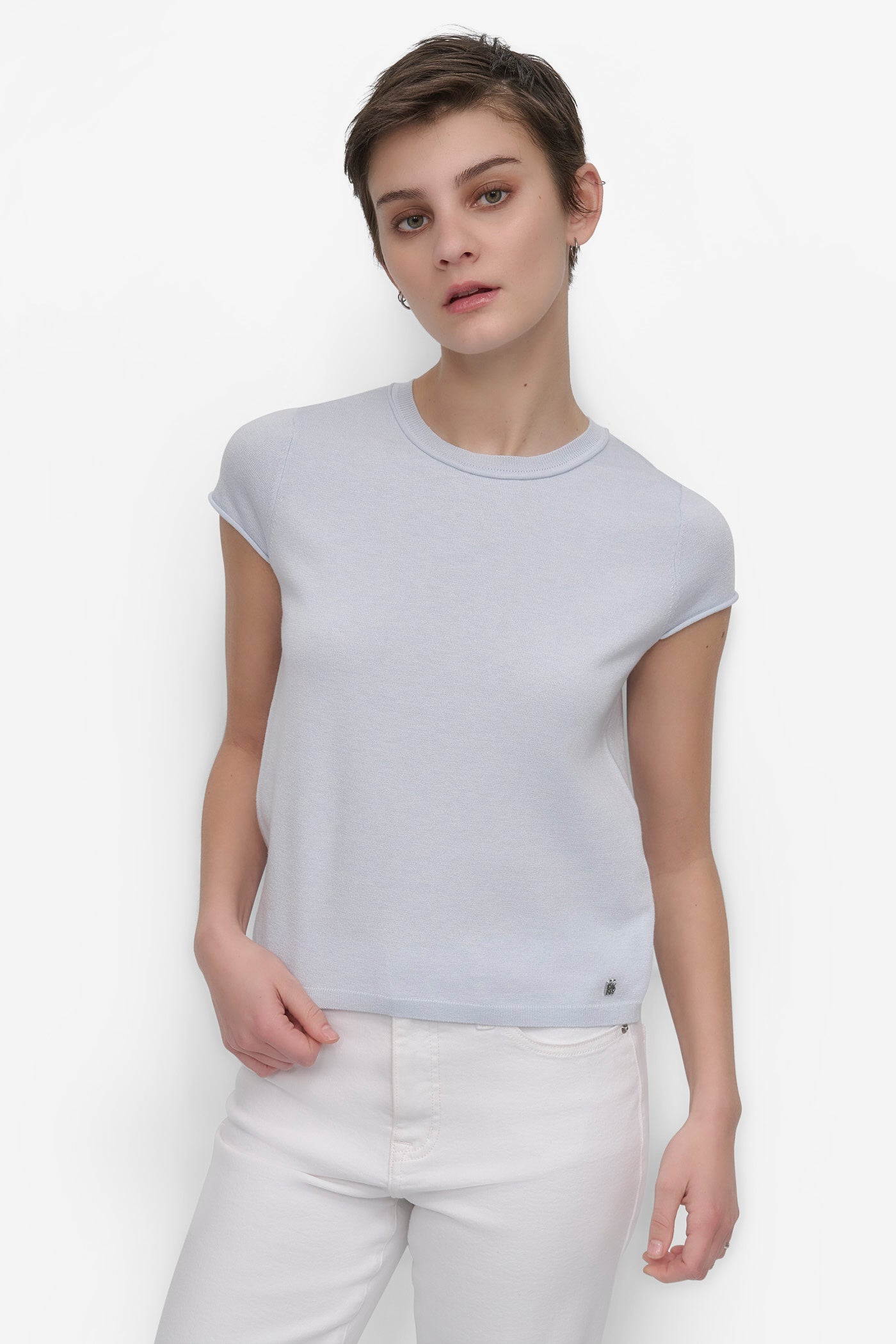 Classic Cap Sleeve Knit Top