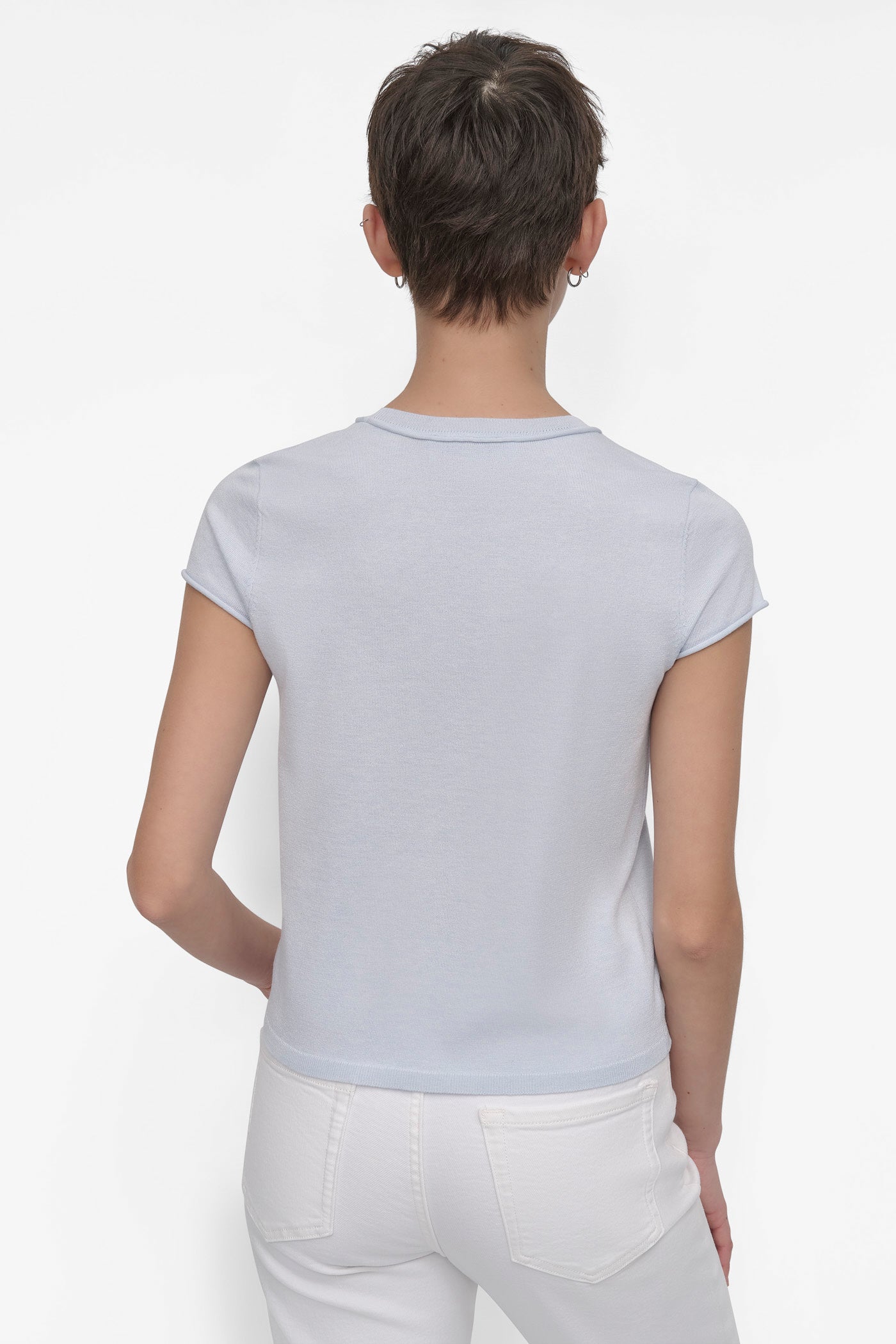 Classic Cap Sleeve Knit Top