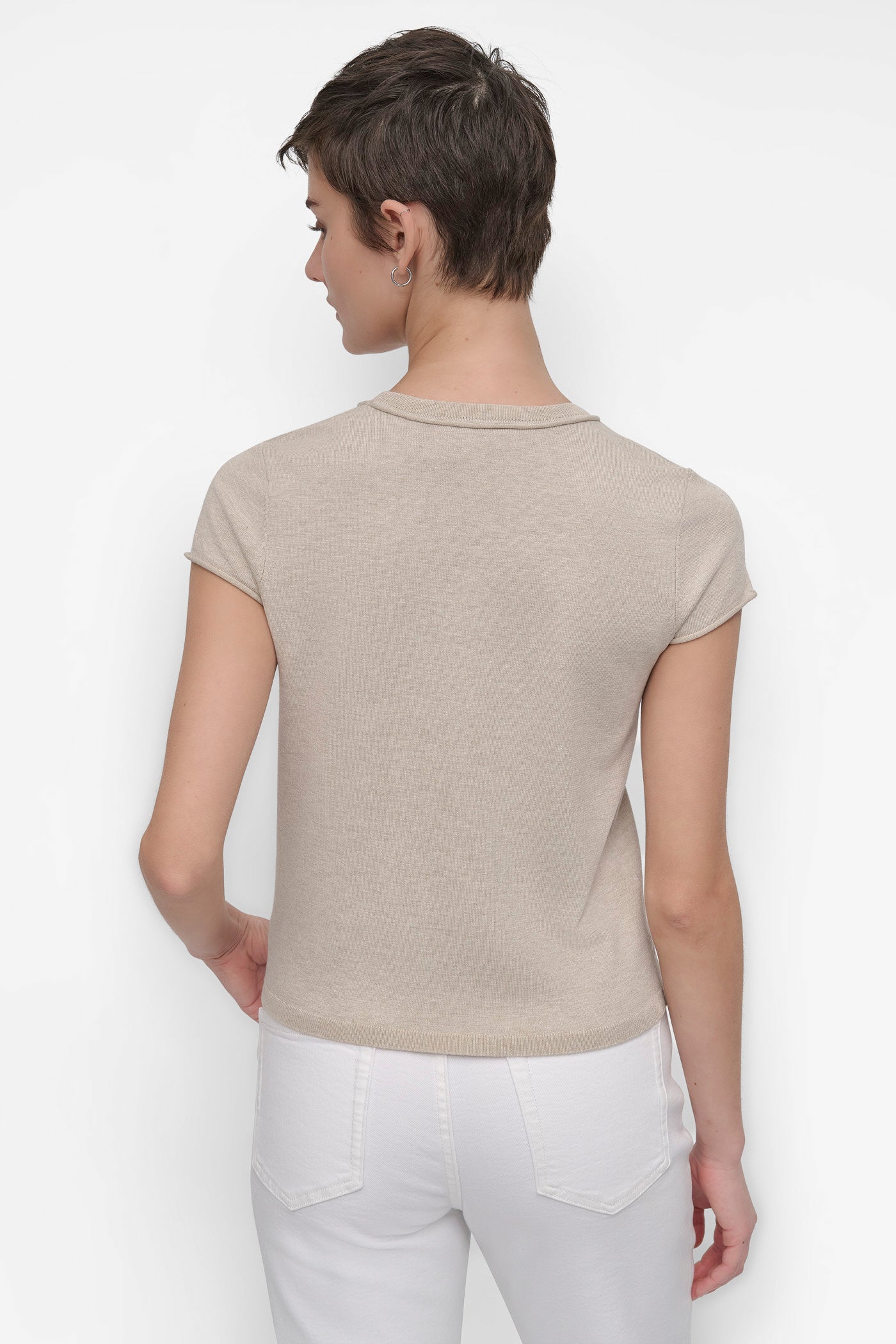 Classic Cap Sleeve Knit Top