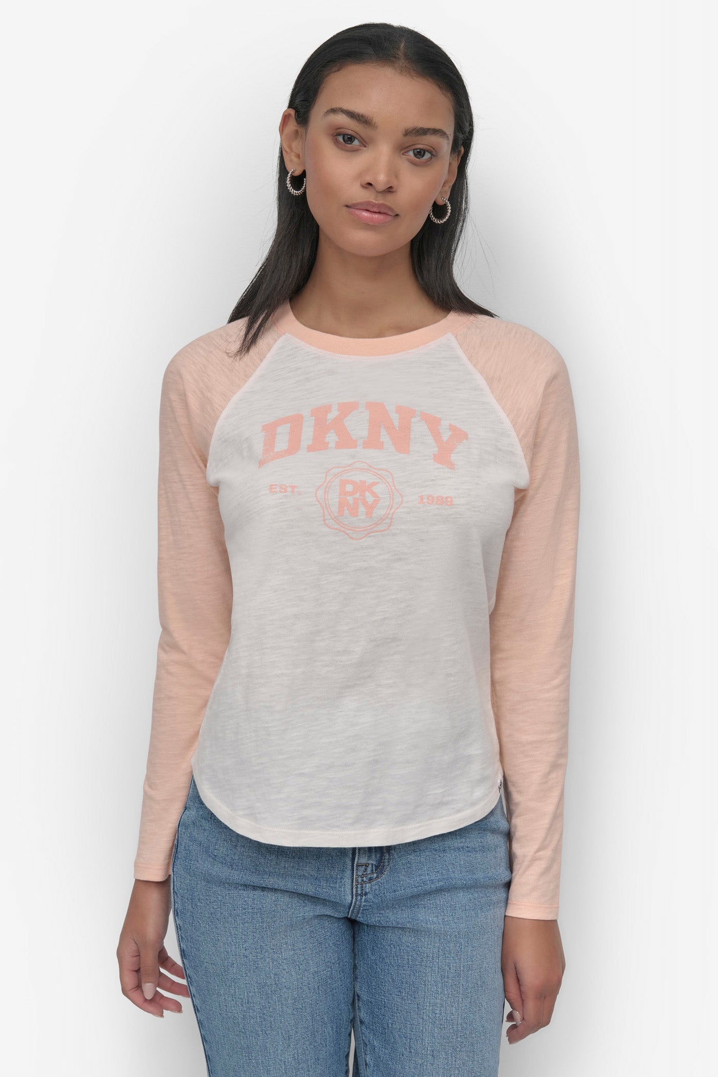 Arched NY Logo Raglan Tee - Long Sleeve Casual Wear