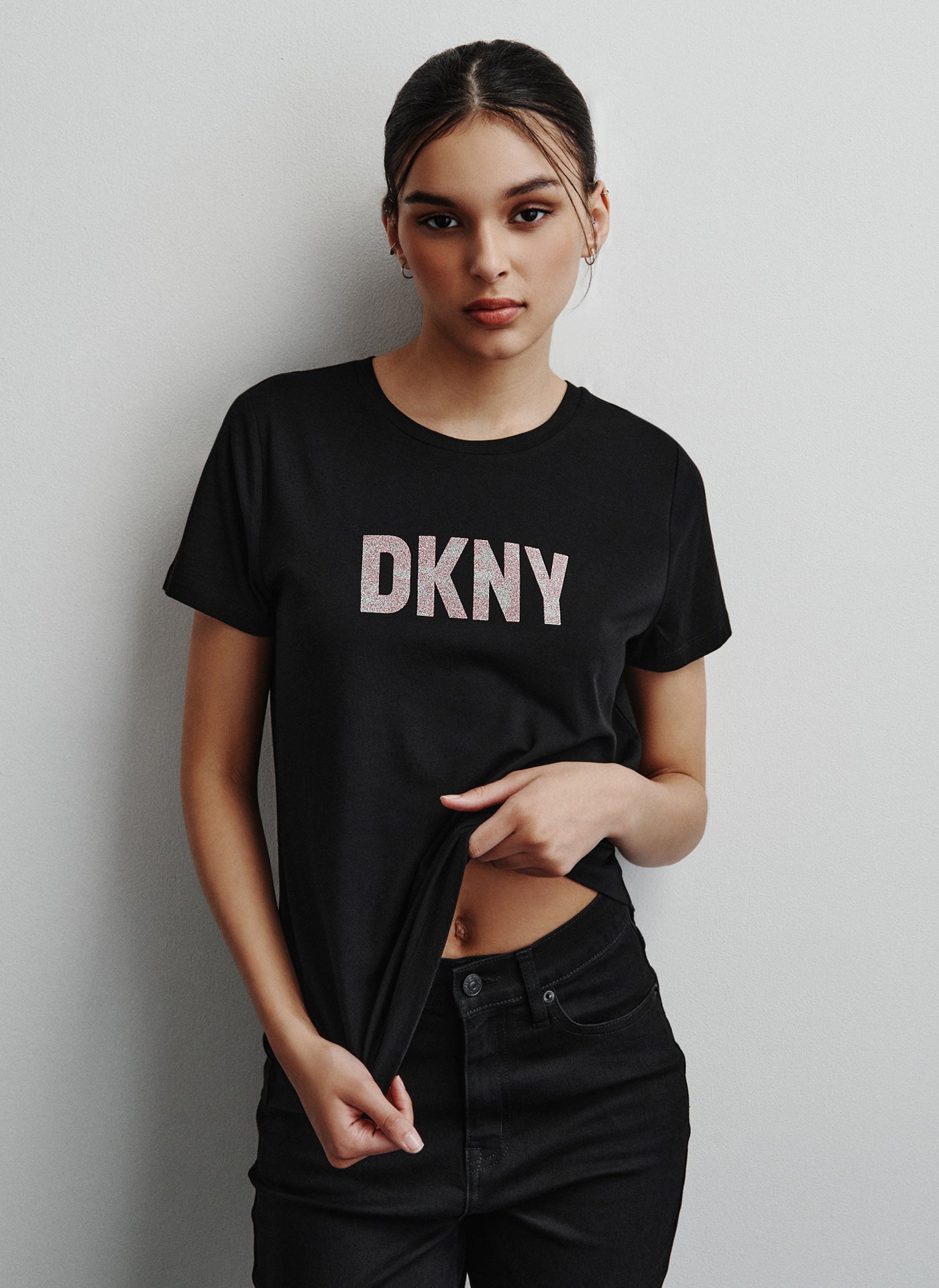 Glitter Logo Graphic Tee for Women